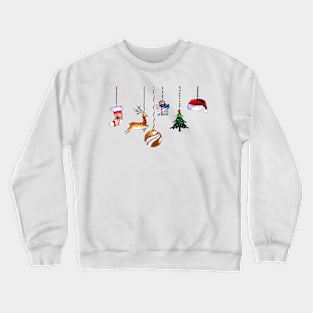 Christmas Decorative Elements Crewneck Sweatshirt